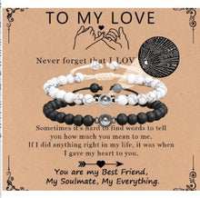 Load image into Gallery viewer, Casiletti Projecting &quot;i love you&quot; in 100 languages Couple Bracelet