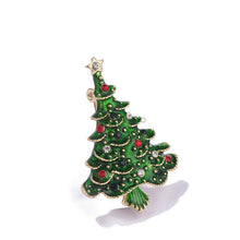 Load image into Gallery viewer, Casiletti Handcrafted Enamel Christmas Tree Brooch