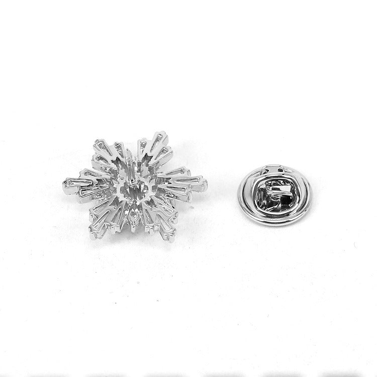Icy Delight Snowflake Lapel Pin