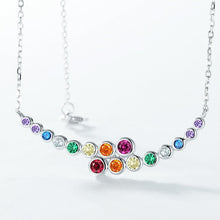 Load image into Gallery viewer, Casiletti Rainbow Bubble Zircon Necklace