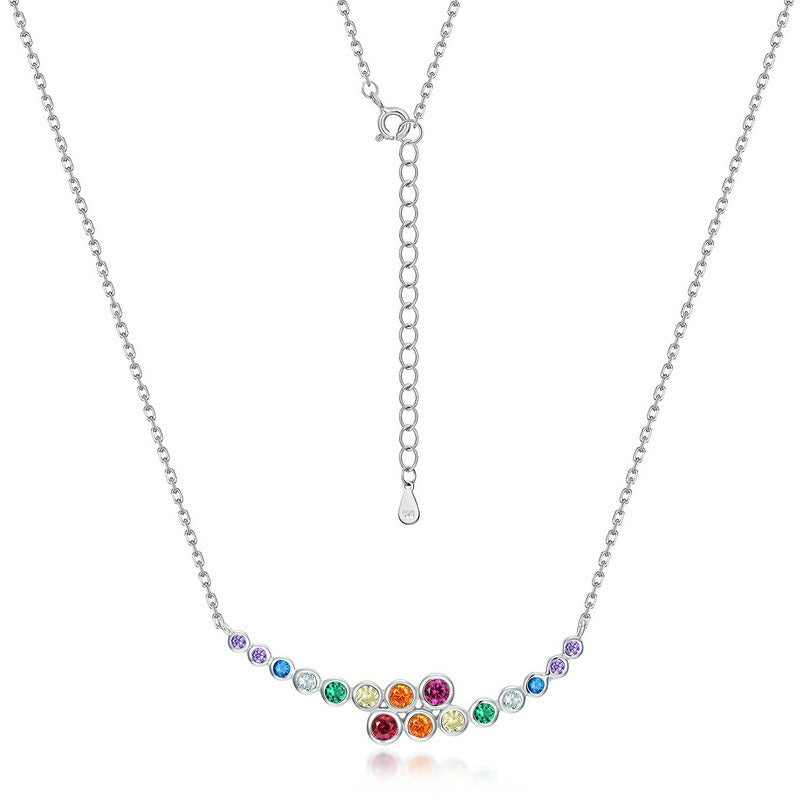 Casiletti Rainbow Bubble Zircon Necklace