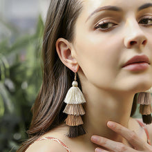 Load image into Gallery viewer, Casiletti Handmade Tassel Earrings for Women Long Bohemian Unique Dangle Earrings