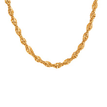 Load image into Gallery viewer, Casiletti 18K Gold Hip Hop Twisted Chain Necklace