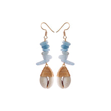 Load image into Gallery viewer, Casiletti Handmade Bohemian Ocean Style Seashell Earrings Vintage Vacation Style Handwoven Earrings