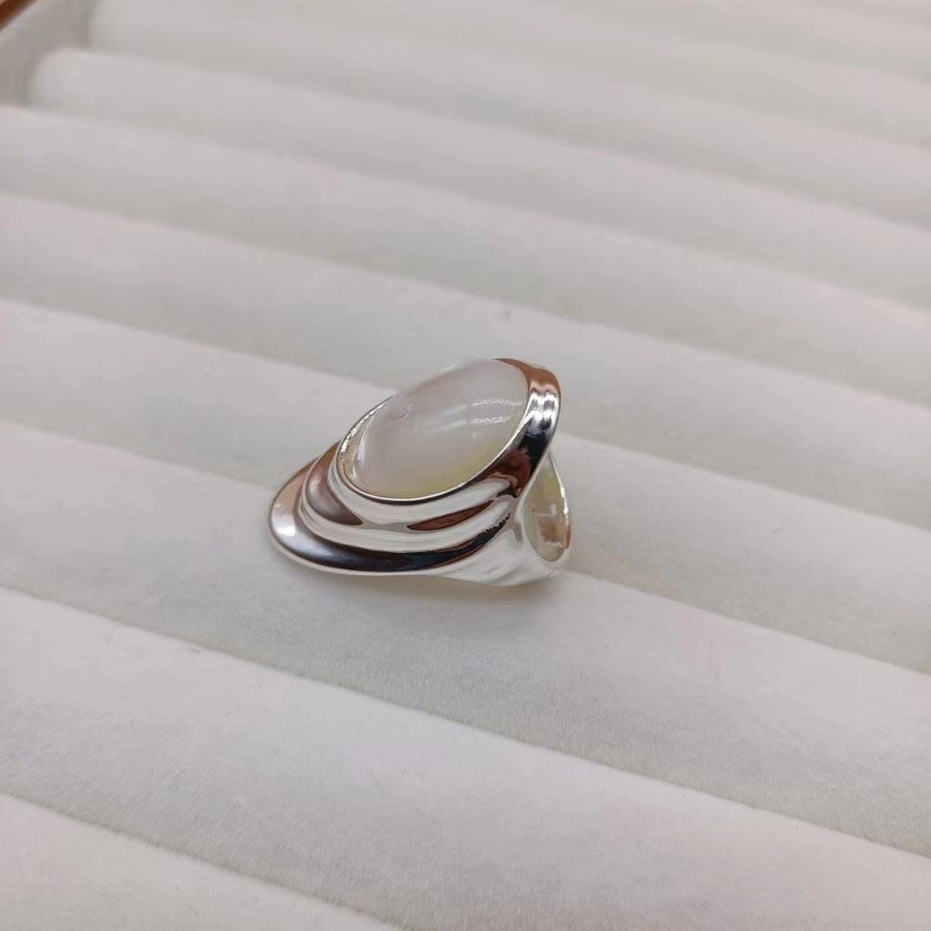 Casiletti White Mother-of-Pearl Ring