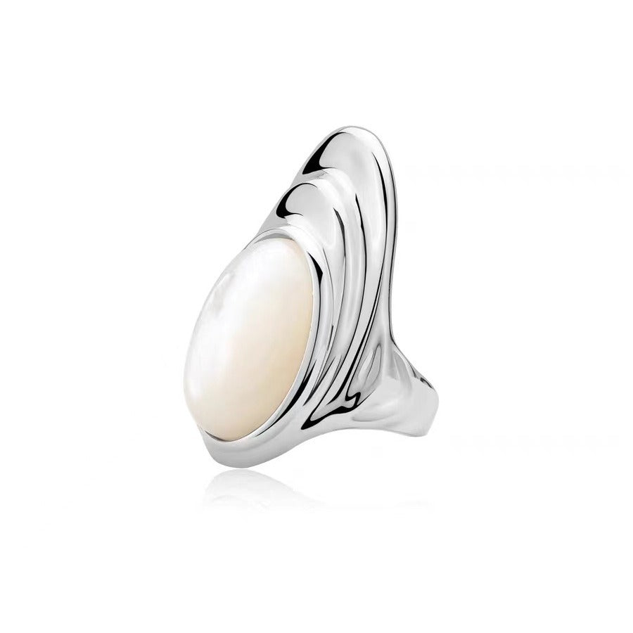 Casiletti White Mother-of-Pearl Ring