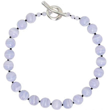 Load image into Gallery viewer, Casiletti White Striped Agate Necklace
