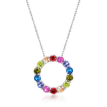 Load image into Gallery viewer, Casiletti S925 Rainbow Big Bubble Fully Inlaid Zircon Necklace