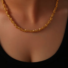 Load image into Gallery viewer, Casiletti 18K Gold Hip Hop Twisted Chain Necklace